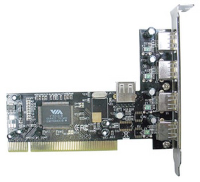CONTROLLER PCI LINDY 4 1P USB 2.0 (51063)