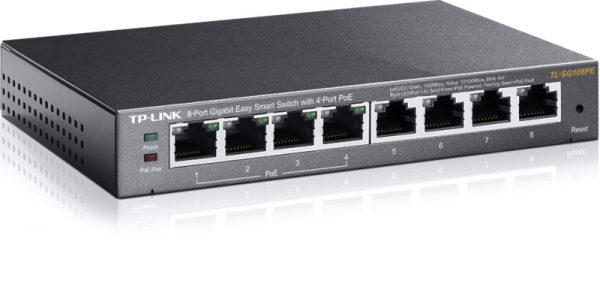 SWITCH RETE 8 PORTE 10/100/1000 TL-SG108PE POE