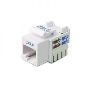 FRUTTO KEYSTONE JACK RJ45 UTP CAT.6 BIANCO (NW-KU6I-WH)