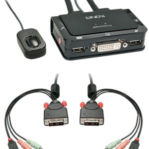 SWITCH KVM 2 PC CON PORTE 1 DVI E 2 USB (42341)