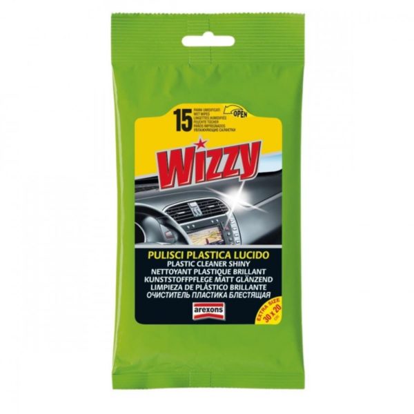 PANNO CRUSCOTTO WIZZY PULISCI PLASTICA LUCIDO - 15 PZ